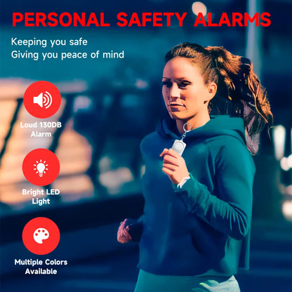 Kids Elderly Women Emergency SOS Personal Alarm Self Defense Keychain- Panic Button or Pull Pin Alert Device 130 DB Loud Safety